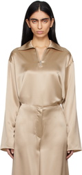Nanushka Beige Mencia Blouse