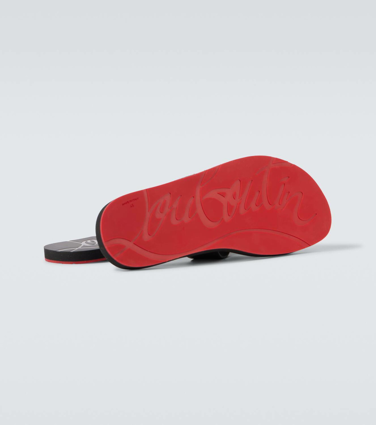 Christian Louboutin Loubi Cross rubber slides Christian