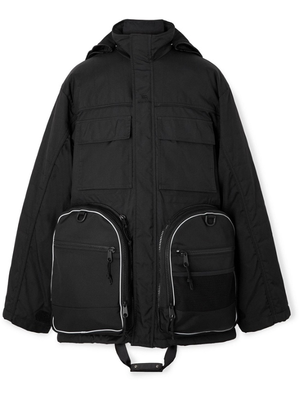 Photo: Balenciaga - Convertible Canvas Gym Bag Jacket - Black
