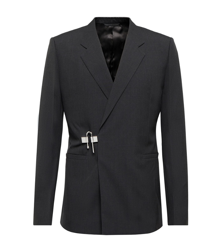 Photo: Givenchy - Padlock wool suit jacket