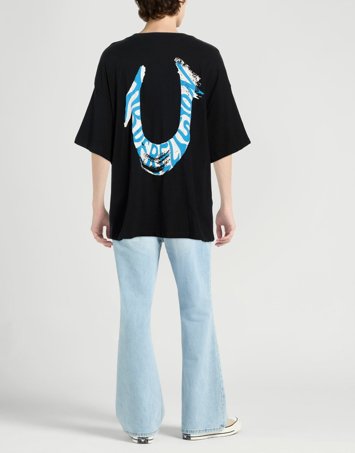 True Religion Mens T-shirt in Black