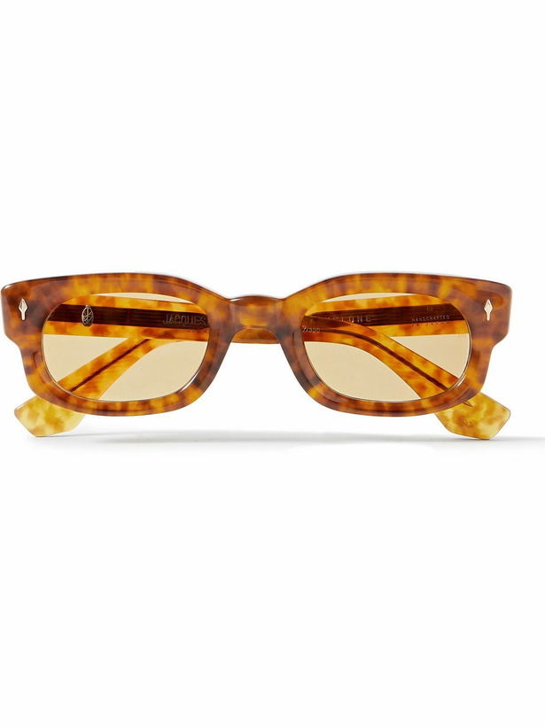 Photo: Jacques Marie Mage - Whiskeyclone Rectangular-Frame Tortoiseshell Acetate Sunglasses