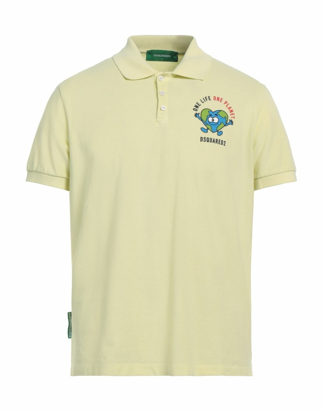 Photo: Dsquared2 Mens Polo shirt Pastel in Yellow