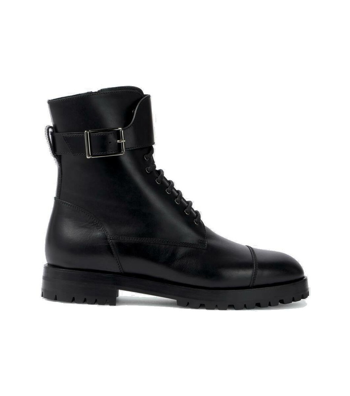 Photo: Manolo Blahnik Buloko leather combat boots