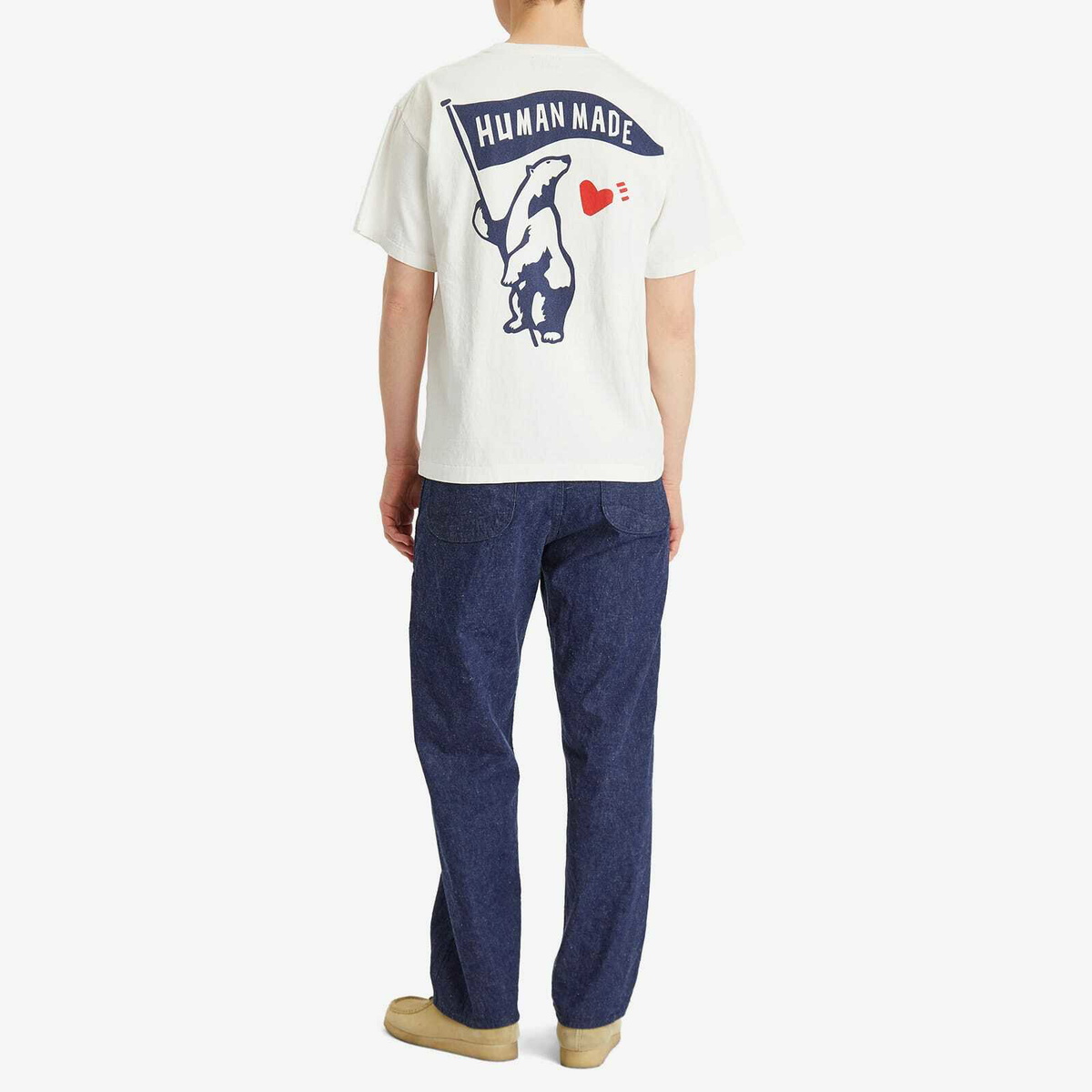 Human Made Men's Polar Bear Flag T-Shirt in White Human Made