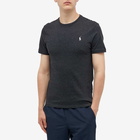 Polo Ralph Lauren Men's Custom Fit T-Shirt in Black Marl Heather