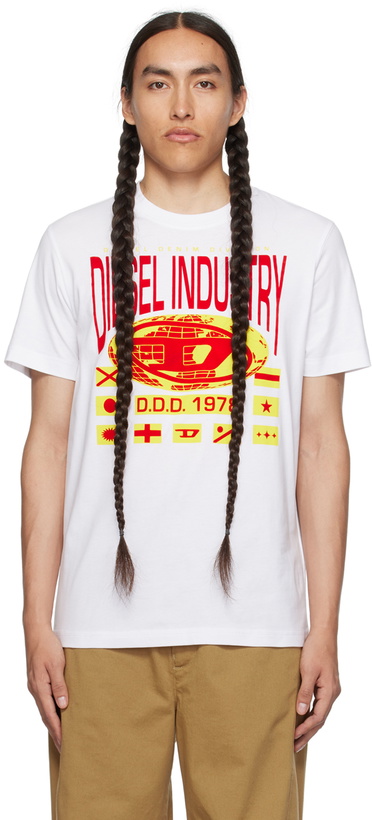 Photo: Diesel White T-Diegor-L8 T-Shirt