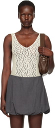 Baserange Off-White Crescent Bodysuit