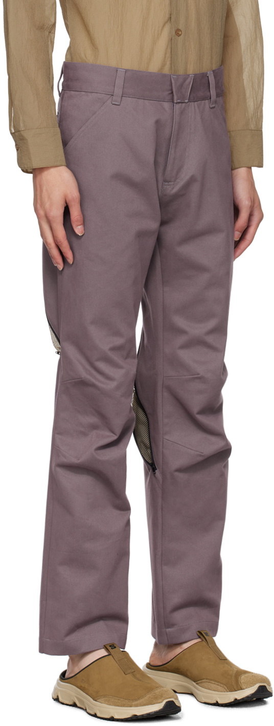 Olly Shinder Purple Zip Trousers
