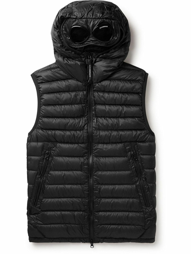 Photo: C.P. Company - Quilted Shell Hooded Down Gilet - Black