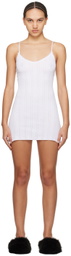 Cou Cou White 'The Cami Slip' Minidress