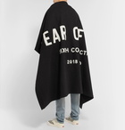 Fear of God - Logo-Appliquéd Loopback Cotton-Jersey Blanket - Black