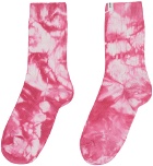SOCKSSS Two-Pack Pink Tie-Dye Socks