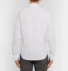 Theory - Sylvain Slim-Fit Stretch Cotton-Blend Poplin Shirt - White
