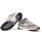 New Balance - M997 Suede, Leather and Mesh Sneakers - Gray