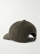 A.P.C. - Charlie Logo-Embroidered Wool-Blend Baseball Cap - Brown