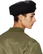 Kenzo Black Kenzo Paris Souvenir Beret