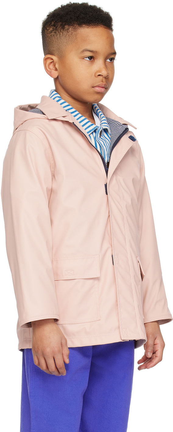 Petit Bateau Kids Pink Latah Rain Coat Petit Bateau