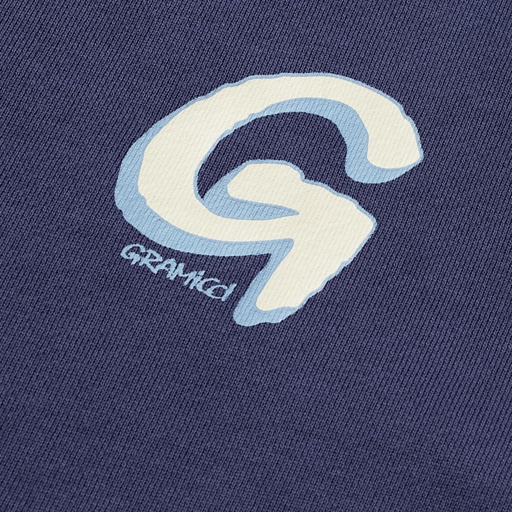 Gramicci Men's Big G Logo Crew Sweat in Navy Pigment Gramicci