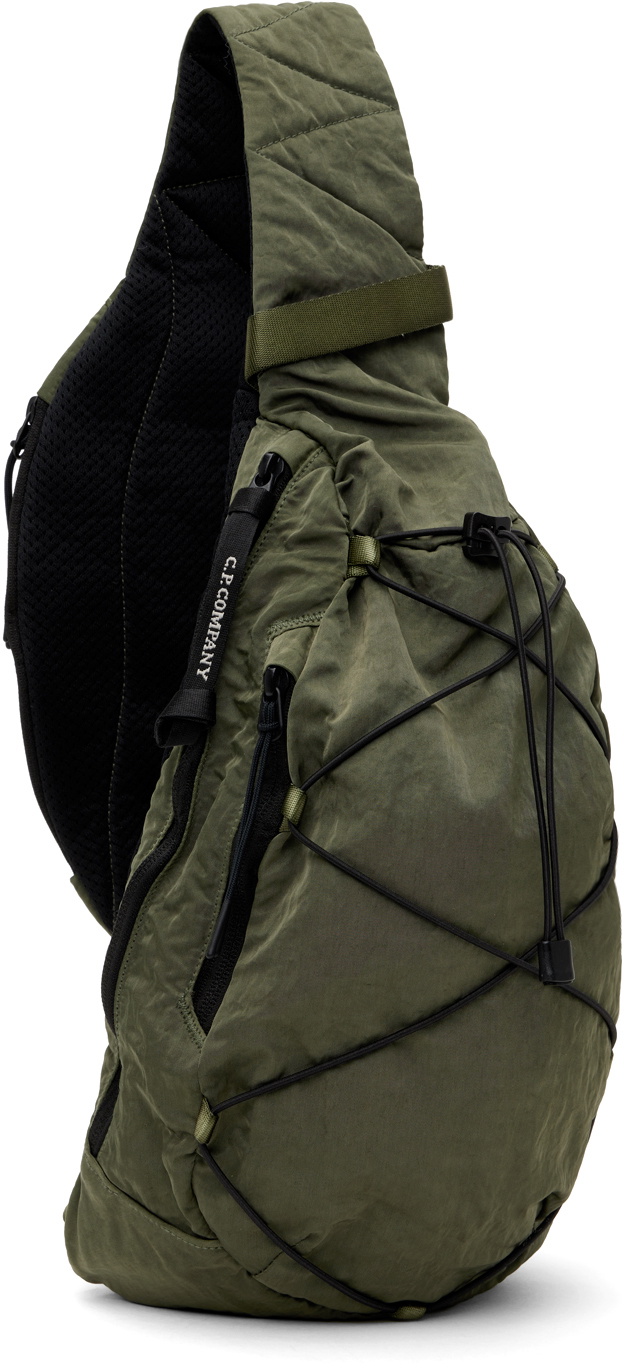 C.P. Company Khaki Nylon B Crossbody Backpack