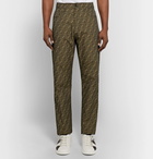 Fendi - Logo-Jacquard Trousers - Men - Brown