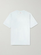 SEASE - Runner Logo-Print Merino Wool T-Shirt - Blue
