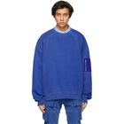 Juun.J Blue Utility Pocket Sweatshirt