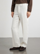 God's True Cashmere - Straight-Leg Linen-Twill Trousers - White