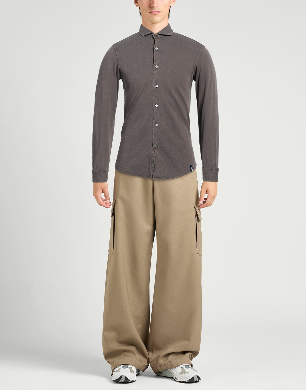 Drumohr Mens Shirt Khaki