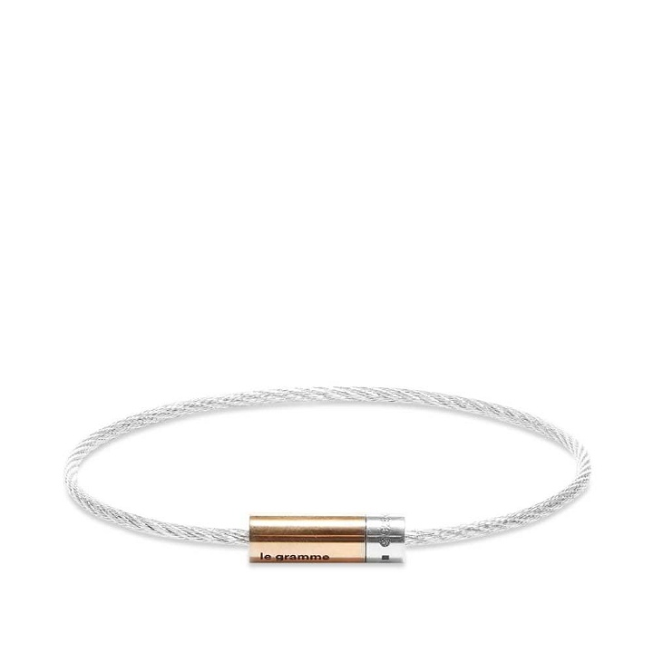 Photo: Le Gramme Bicolour Cable Bracelet