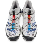 Salomon White and Blue Limited Edition XT-4 ADV Sneakers