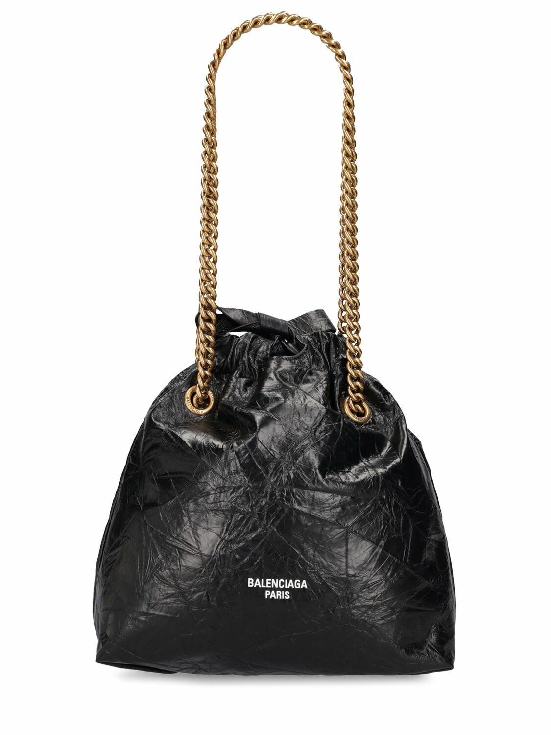 Photo: BALENCIAGA - Small Crush Leather Tote Bag