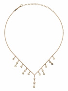 Jacquie Aiche 14K Yellow Gold Shower Drop Shaker Diamond Necklace