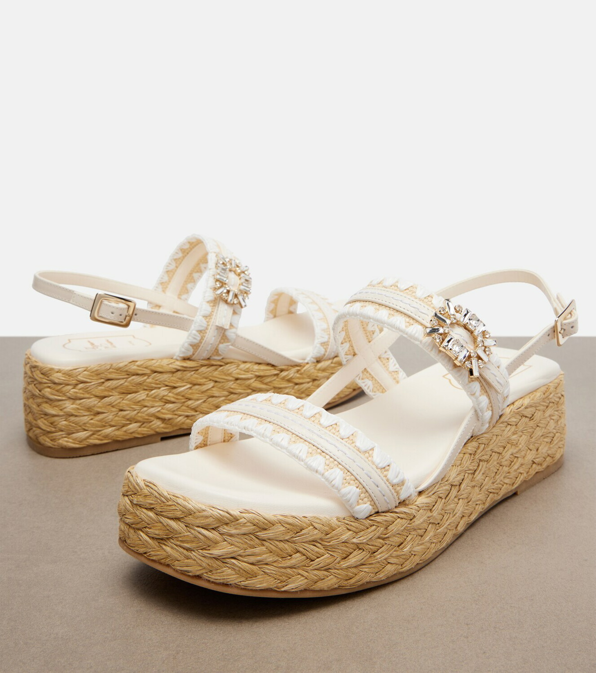 Roger Vivier Summer Strass espadrille sandals