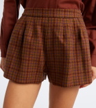 Blazé Milano Tinker checked virgin wool shorts