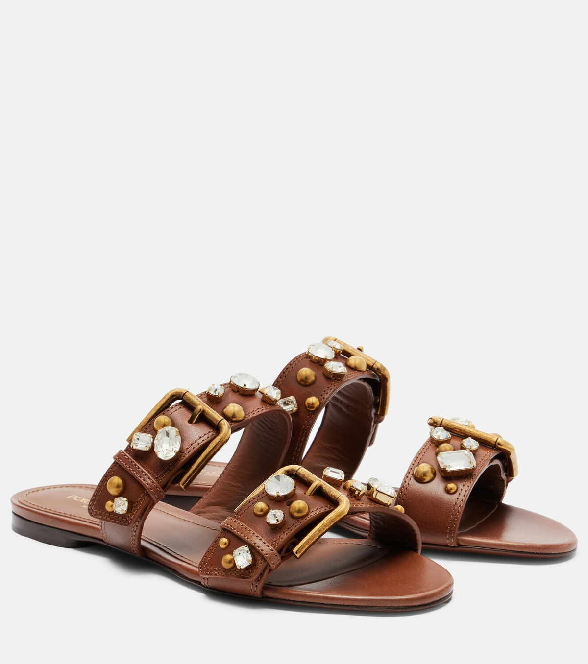 Dolce&Gabbana Embellished leather sandals