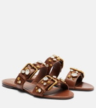 Dolce&Gabbana Embellished leather sandals