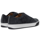 Lanvin - DBB1 Cap-Toe Suede and Textured-Leather Sneakers - Men - Gray