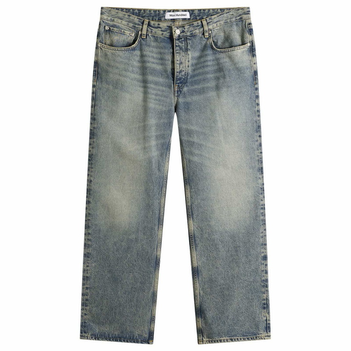 Photo: Won Hundred Men's Steve Jeans in Cel Tinted Blue