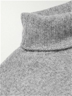 Officine Générale - Merino Cashmere and Wool-Blend Turtleneck Sweater - Gray