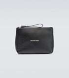 Balenciaga - Cash leather pouch