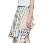 JW Anderson Multicolor Stripe Parasol Wrap Skirt