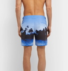 Orlebar Brown - Bulldog Mid-Length Printed Swim Shorts - Blue