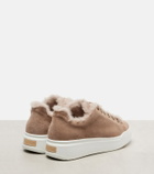 Max Mara TMaxi suede platform sneakers