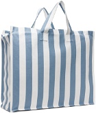 King & Tuckfield Blue & White Large Tote