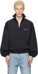 Fear of God ESSENTIALS Black Signature Full Zip Track Jacket