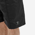 South2 West8 Men's Belted C.S.Nylon Shorts in Black