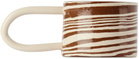 Henry Holland Studio SSENSE Exclusive Brown & White Loop Mug