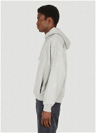 Monogram Print Hooded Sweatshirt in Grey