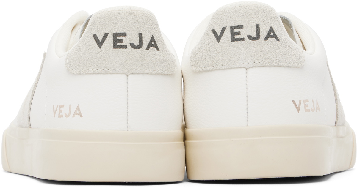 VEJA White Campo Leather Sneakers